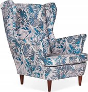 Fotel Uszak MONSTERA szary beżowy HOTEL RECEPCJA