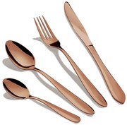 Złoty komplet sztućców ze stali nierdzewnej M5-W39