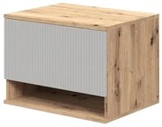 Szafka pod umywalkę AVIOLA 1S 60cm dąb artisan/kaszmirowy mat HALMAR