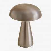 Bezprzewodowa Lampa Stołowa ↑20 Cm Led Z Żelaza Galina Clear Brush - Sklum