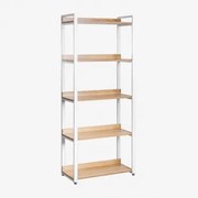 Regał 80x200 Cm Ze Stali I Mdf Ariaster Miel - Sklum