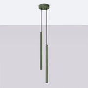 Lampa wisząca PASTELO 2 zielona oliwka SOLLUX  LIGHTING