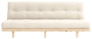 Szarobeżowa lniana sofa 200 cm Lean – Karup Design