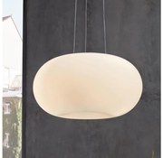 EGLO 86815 - Lampa wisząca OPTICA 2xE27/60W biały/opalone szkło