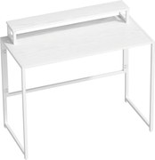 HOMCOM Składane biurko komputerowe z uchwytem na monitor do pokoju pracy 100 x 48 x 87,5 cm | Aosom PL