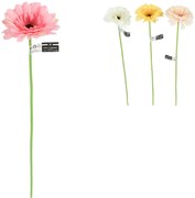 Sztuczny kwiat GERBERA 47 cm - różne kolory