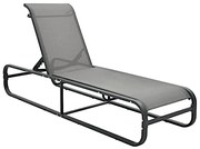 Solidny szary leżak ogrodowy D9-D54