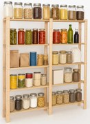 Drewniany regał do spiżarni E5-R02