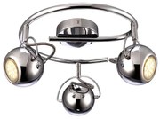 Chromowana lampa sufitowa punktowa - 6X S983 H9-Z71