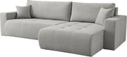 Uniwersalny narożnik do salonu Kora - tkanina Wind, szary