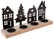 Adwentowy świecznik metalowy, 30 cm