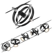 Paulmann 94440 - Zestaw 5xGU5,3/10W reflektor CARDAN 230V czarny