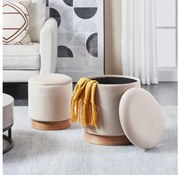 Eglo 424035 - ZESTAW 2x Taboret MASHIKE śr. 30,5/37 cm beżowy