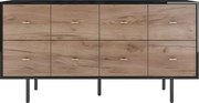 Komoda MAUD 160 czarna/dąb