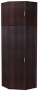 Szafa narożna z nadstawką na ubrania wenge T7-H08