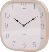 Zegar z ramką z imitacji drewna