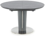 Szklany okrągły stół z rozkładanym blatem T2-C08