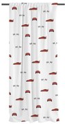 Zasłona dziecięca z satyny bawełnianej 110x250 cm Fast Cars – Butter Kings