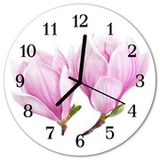 Zegar szklany okrągły Magnolia