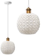 Lampa wisząca APP1007-1CP O Biała