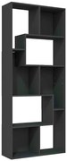 Stojący Regał Czarny Z Otwartymi Półkami M6-G22