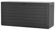 Pojemnik do przechowywania WOODEBOX, 280L, 120x46x57cm, antracytowa Prosperplast
