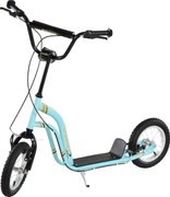 HOMCOM Hulajnoga dla Dzieci od 5 Lat, Wysokość Regulowana, dla Dzieci, Aluminium, 120 x 58 x 85-95 cm, Jasnoniebieski