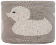 Beżowy bawełniany organizer Kindsgut Duck, ø 16 cm