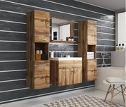 MINIO go for it, Meble łazienkowe MONTANA XL w kolorze dąb wotan