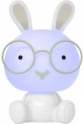 LED RGBW 2,5W/230V lampka nocna dla dzieci królik biała, ściemnialna