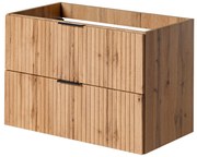 Szafka wisząca  podumywalkowa w kolorze naturalnego drewna 80 x 46 cm ASTROS Light oak