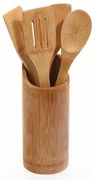 Bambusowy zestaw akcesoriów kuchennych, 5 elementów