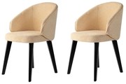 Zestaw krzeseł do jadalni Bentley Beige and Black, 2 szt.