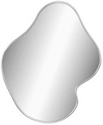 Srebrne eleganckie lustro wiszące 60x50 cm Z0-G30