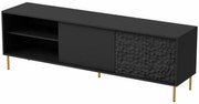 Czarna szafka pod telewizor 180 cm T7-G72