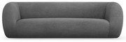 Szara sofa z materiału bouclé 230 cm Essen – Cosmopolitan Design
