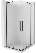 Mexen Velar L Duo kabina prysznicowa rozsuwana 90 x 90 cm, szron, czarna - 871-090-090-02-33-70