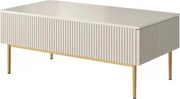 Stolik kawowy Nicole 120 cm - kaszmir / złote nóżki