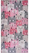 Różowy dywan dziecięcy 80x150 cm Silly Cats – Vitaus