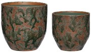 Ceramiczne ręcznie wykonane osłonki na doniczki zestaw 2 szt. ø 15 cm Normu – Hübsch