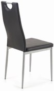 K202 KRZESŁO NOWOCZESNE TAPICEROWANE Z RĄCZKĄ DO JADALNI czarne