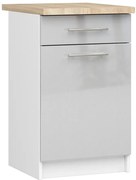 Szara dolna szafka kuchenna do zabudowy N2-Z43