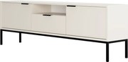 Szafka RTV AUSTIN 175 biała/czarna KOCOT MEBLE