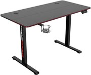 Czarne biurko regulowane elektrycznie z LED RGB G0-N74