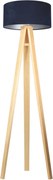 Lampa stojąca HOME 40 granatowa/srebrna/sosna BPS KONCEPT