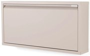 Szarobrązowa metalowa uchylna szafka na buty 75x37,5x12,5 cm Billy – Spinder Design