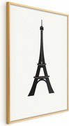 Plakat Wieża Eiffla 21x30 cm z ramą złotą bez marginesu ARTGEIST B