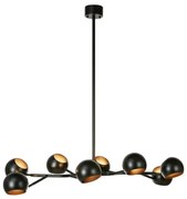 Czarna lampa wisząca z metalowym kloszem Edgar – Markslöjd