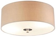 Rustykalna lampa sufitowa beżowa 30 cm - Drum Nowoczesny Oswietlenie wewnetrzne