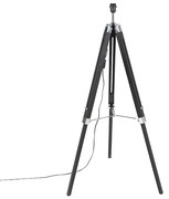 Lampa stojąca czarna bez klosza - Tripod